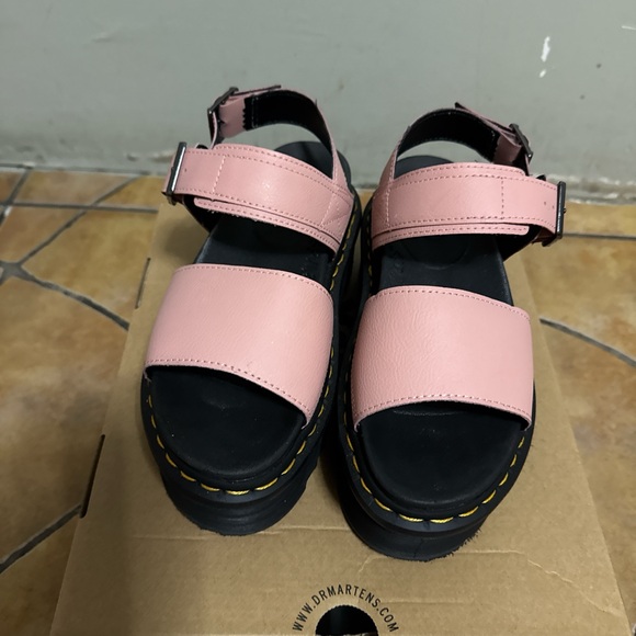 Dr. Martens “ Voss quad” Pink and Black Platform Sandals - Picture 2 of 5